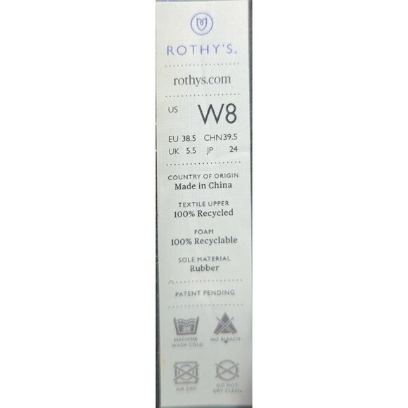 Rothy’s The Flat Cap Toe Black Slip On Round Toe Shoes Women's Size US 8, 9 - Picture 11 of 11